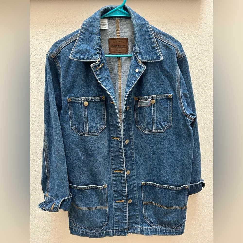 Vintage Ralph Lauren Jeans Co. Denim Chore Jacket Light Blue